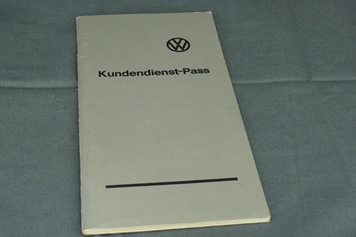 Onderhoudsboekje Vw 1974 Duits