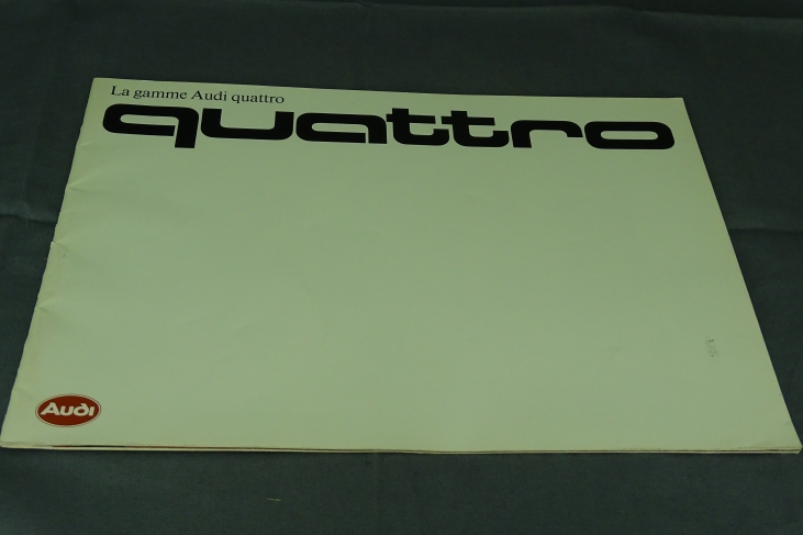 Folder La Gamme Audi Quattro Frans 1985