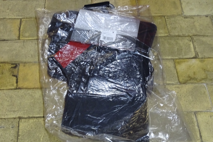 Mattenset Audi A3 zwart/misanorood